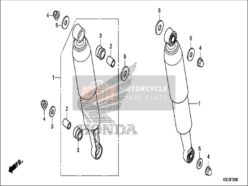 Honda C125A 2019 Rear Cushion for a 2019 Honda C125A